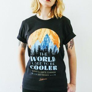 VEGAN THE WORLD USED TO BE COOLER UNISEX TEE